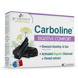 LES 3 CHENES Carboline confort digestif 30 gélules