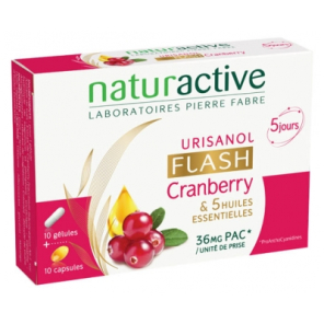 NATURCATIVE Urisanol Flash 10 Gélules + 10 Capsules