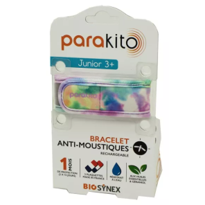 PARAKITO Junior Bracelet Anti Moustiques Rechargeable Tie And Die