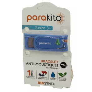 PARAKITO Junior Bracelet Anti Moustiques Rechargeable Basket