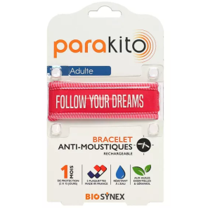 PARAKITO Adulte Bracelet Anti Moustiques Rechargeable