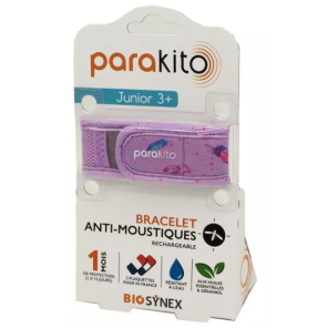 PARAKITO Junior Bracelet Anti Moustiques Rechargeable Plume