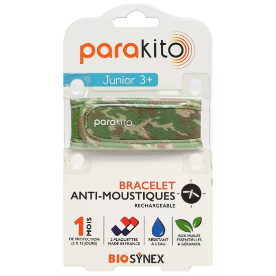 Bracelet anti moustique Parakito pour adulte - Huiles essentielles