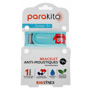 PARAKITO Junior Bracelet Anti Moustiques Rechargeable Monstre