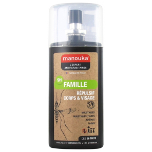 MANOUKA Famille Répulsif Corps et Visage 75ML