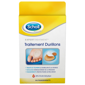 SCHOLL Pharma traitement Durillons Pansements boite de 4