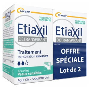 ETIAXIL Détranspirant Peaux Sensibles 2X15ML