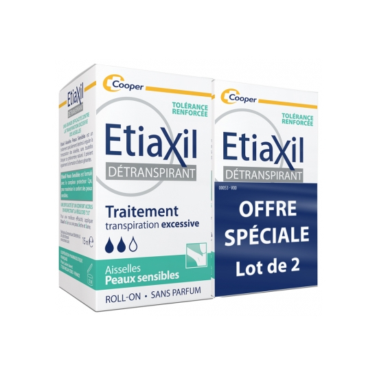ETIAXIL Détranspirant Peaux Sensibles 2X15ML