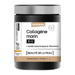 NAT&FORM Collagène Marin Acide Hyaluronique et Vitamine E Poudre 312G