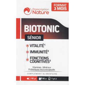 PRESCIPTION NATURE Biotonic Senior 90 gélules