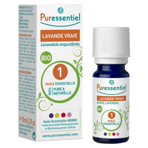 PURESSENTIEL Huile Essentielle Lavande Vraie Bio 10ML