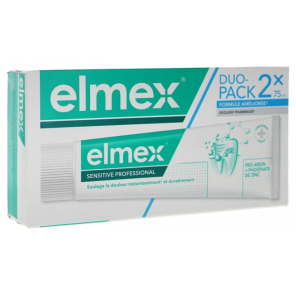 Elmex Sensitive Professional Dentifrice Lot De 2 X 75 Ml