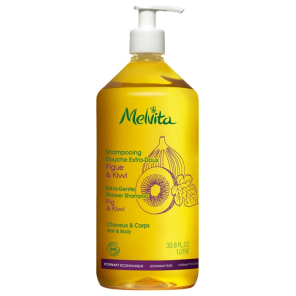 MELVITA Shampoing Douche Extra-Doux Bio 1L