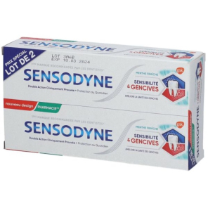 SENSODYNE Dentifrice Sensibilité & Gencives 2X75ML