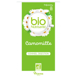 NUTRISANTE Infusion Camomille Sommeil Digestion Bio Sachets boite de 20