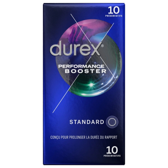 Durex FEELING XL - 10 Préservatifs Fins et Extra Large pour Homme