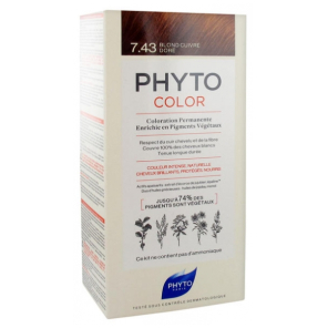 PHYTO Phytocolor Coloration Permanente Blond Cuivré Doré 7.43