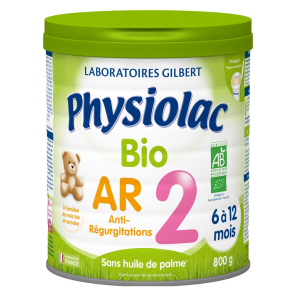 PHYSIOLAC Lait AR2 Bio 6-12 Mois 800G