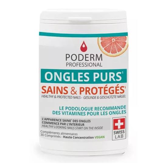 PODERM Ongles Purs Sains et Protégés 30 Comprimés