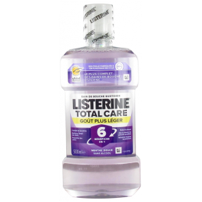 LISTERINE Bain de Bouche Total Care Goût Plus Léger 500 ml