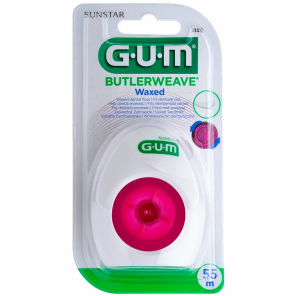 GUM Butlerweave Fil Dentaire Plat Ciré n°1155