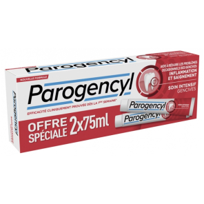 PAROGENCYL Dentifrice Soin Intensif Gencives Lot de 2 x 75 ml