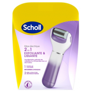 SCHOLL Râpe Électrique 2 en 1 Exfoliante & Lissante