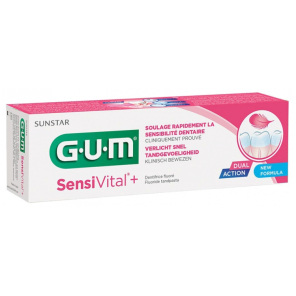 GUM Sensivital+ Dentifrice Fluoré 75ML