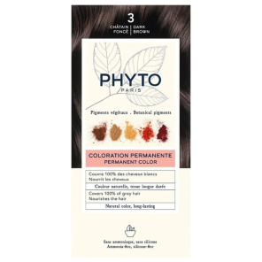 PHYTOCOLOR Coloration Permanente : 3 Châtain Foncé