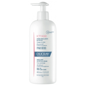 DUCRAY Ictyane Crème Émolliente Nutritive Visage et Corps 400 ml