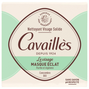 ROGE CAVAILLES Nettoyant Visage Solide Masque Éclat 70 g