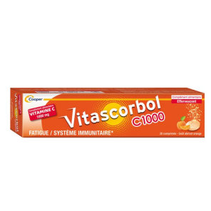 VITASCORBOL Vitamine C1000 20 comprimés effervescents