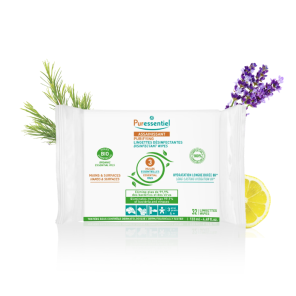 PURESSENTIEL Lingettes Désinfectantes 32 lingettes