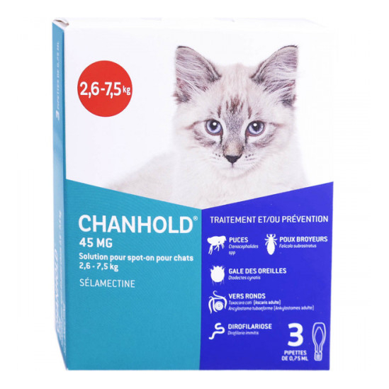 CLEMENT THEKAN Chanhold 45Mg Chat 2.6-7.5Kg 3x0.75Ml