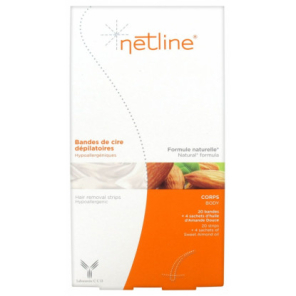 NETLINE Bandes de Cire Dépilatoire boite de 18