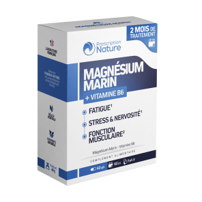 PRESCRIPTION NATURE Magnésium Marin 300MG Gélules boite de 60