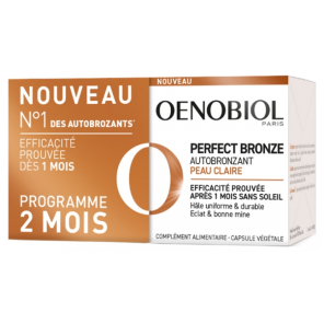 OENOBIOL Perfect Bronze Autobronzant Peau Claire Lot de 2 x 30 Capsules