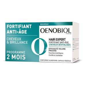 OENOBIOL Hair Expert Cheveux dévitalisés Fortifiant Anti-âge 2x30 Capsules