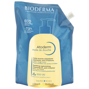 BIODERMA Atoderm Huile de Douche Éco-Recharge 1 Litre