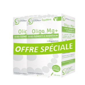 EFFINOV Oligo Mg+ Oligo-éléments et Magnésium Stick boite de 2x14