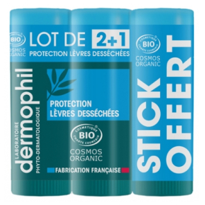 DERMOPHIL Stick Lèvres Protection 3x4g