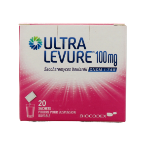 ULTRA LEVURE 100MG Poudre pour Suspension Buvable Sachets boite de 20