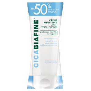 CICABIAFINE Crème Pieds Secs Anti-Fendillements 2x100ML