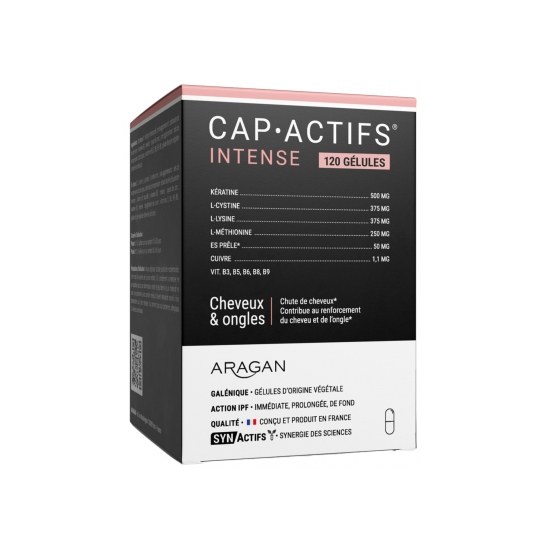 Aragan synactifs capactifs cheveux 120 gélules