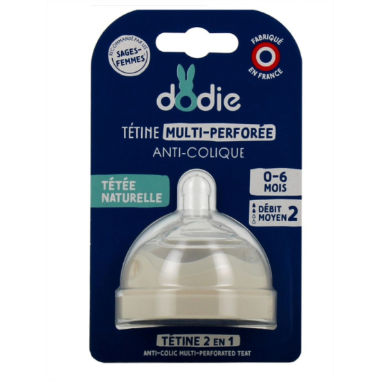 DODIE TETINE INITIATION+ ANTI COLIQUE D1 0-6M X2