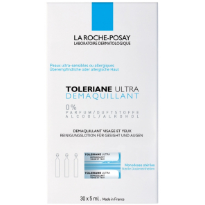 LA ROCHE-POSAY Tolériane Ultra Démaquillant Visage et Yeux Sensibles Doses 30x5ML