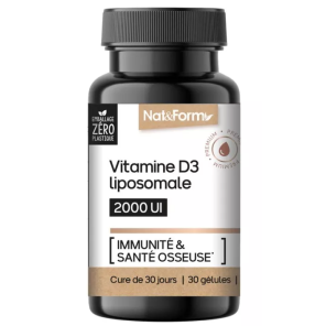 Nat&Form Nutraceutique Vitamine D3 30 Gélules