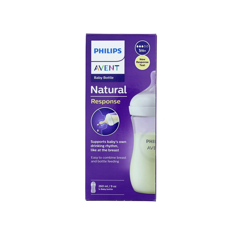 Avent Biberon plastique Natural Response - Succion naturelle