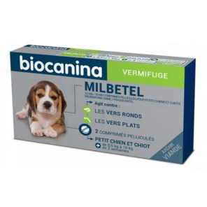 BIOCANINA Milbetel Vermifuge Chien de 0,5 à 10 kg x 2