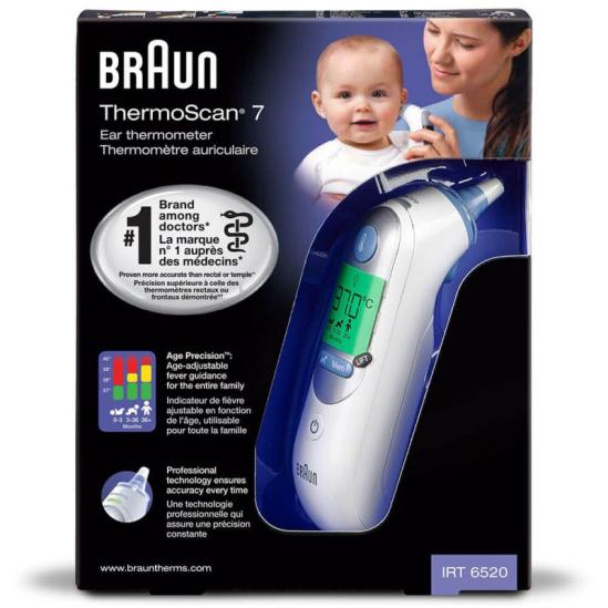 Braun TempleSwipe Thermomètre temporal BST 200 - Fièvre